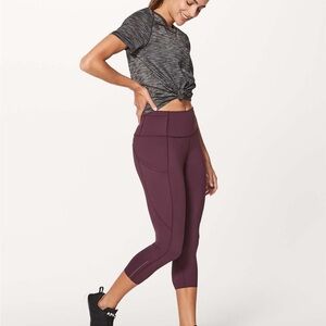 Lululemon Fast & Free Crop II (Nulux 19")
Dark Adobe
